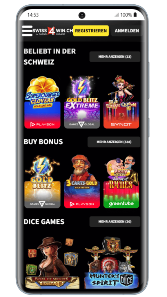 Beliebte Slots im swiss4win Casino